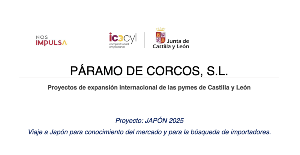 Expansion Internacional Japon Paramo de Corcos